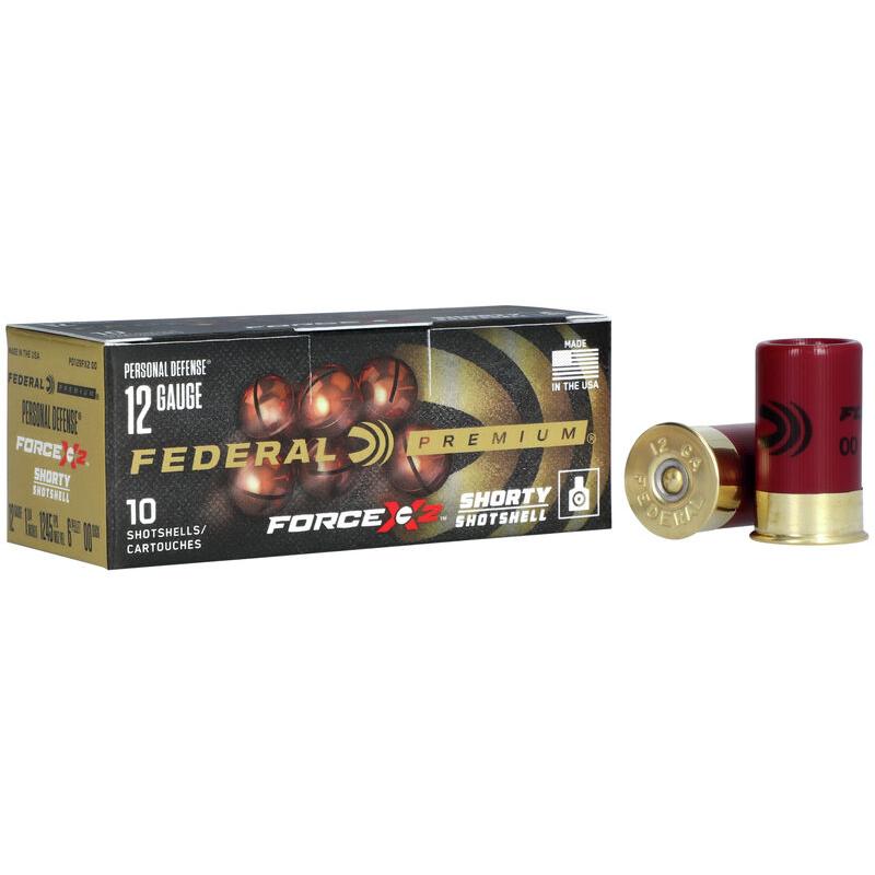 Federal Personal Defense Force X2 Shotshells 12ga 1-3/4″ 6 Plts 00 1245 fps 10/ct