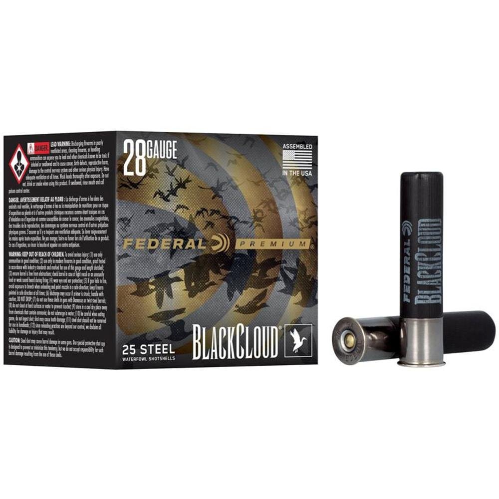 Federal Black Cloud FS Steel Shotshell 28ga 3″ 3/4oz 1400 fps #3 25/ct