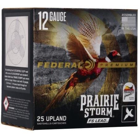 Federal Prairie Storm FS Lead Shotshells 12ga 2-3/4″ 1-1/4oz 1330 fps #4 25/ct