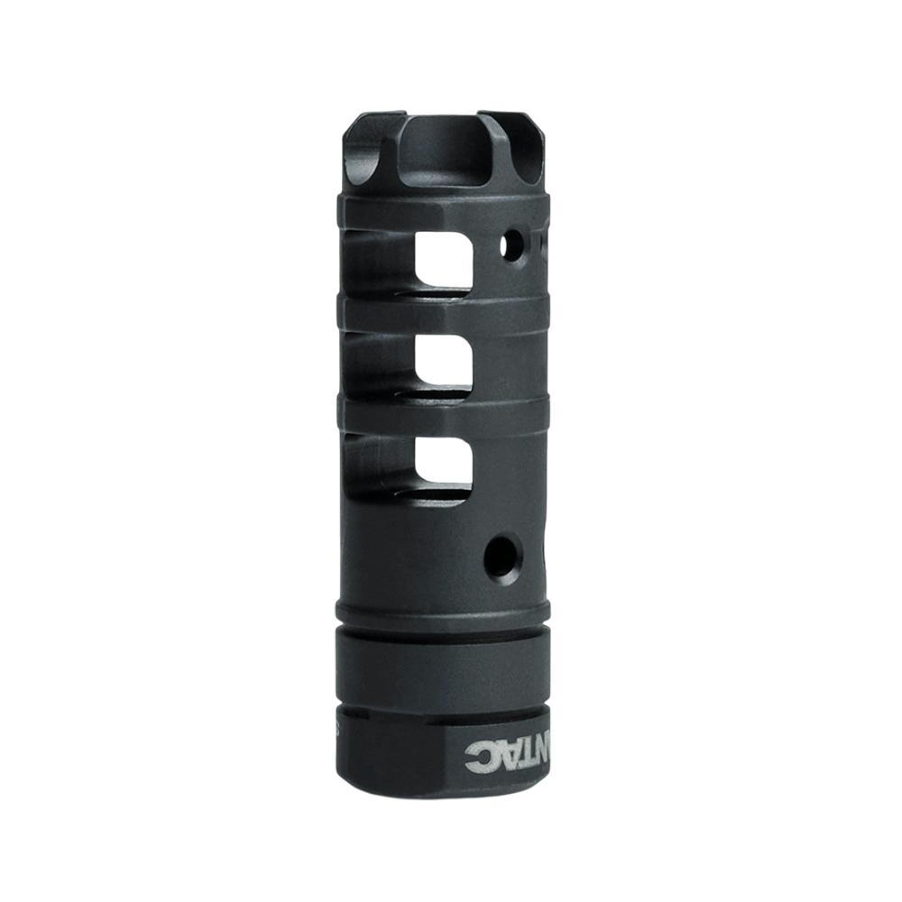 Lantac Dragon Muzzle Brake 9mm Luger 2.66″ 1/2×28 Thread with Dead Air Xeno Mount