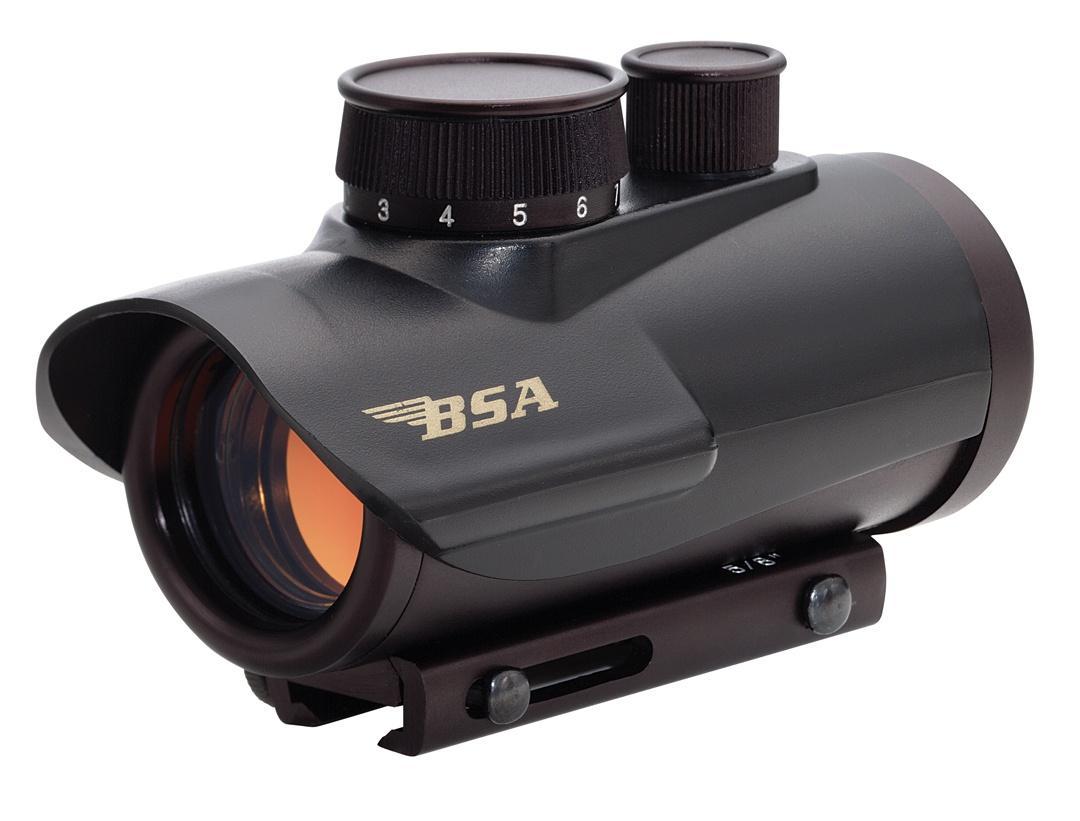 BSA Illuminated Red Dot Sight 1x30mm 5 MOA Red Dot – Black