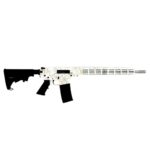 Great Lakes AR-15 “Saved By the Splatter” Rifle .223 Wylde 30rd Magazine 16″ Barrel White/Stainless Steel