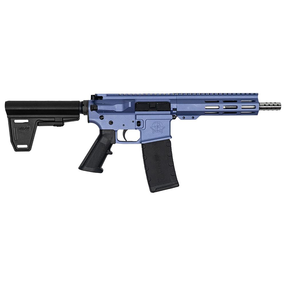 GLFA 223 Wylde Braced Pistol .223 Wylde 30rd Magazine 7.5″ Stainless Steel Barrel Wild Orchid Finish