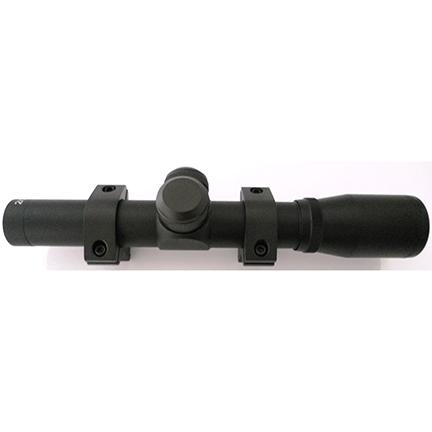 Keystone Pistol Scope – 2x-20mm Eye Relief 14.5″ 3/8″ Dovetail Rings