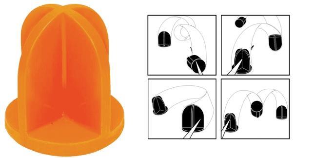 Do-All Outdoors Impact Seal Ground Bouncing Targets 5″ Top Hat
