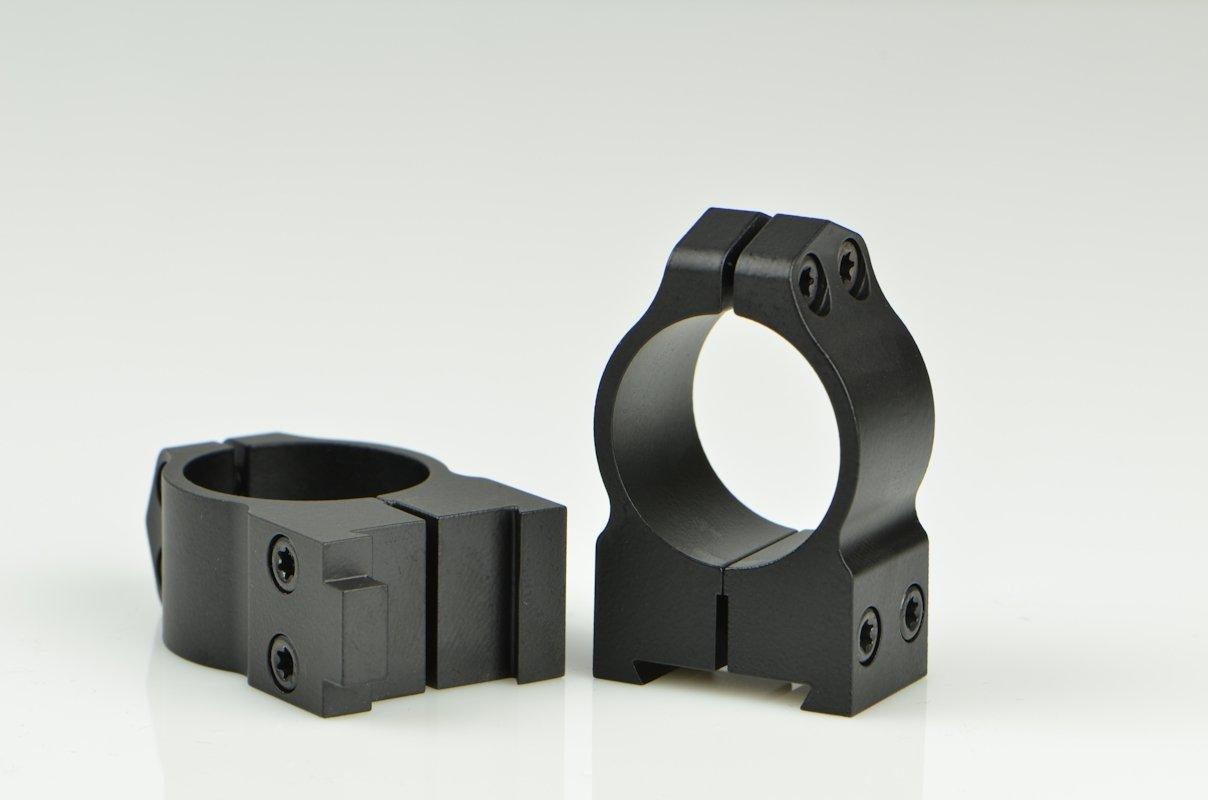 Warne 2-Piece Maxima Fixed (19mm Dovetail) Scope Ringmounts with Grooved Receiver Fits CZ550 1″ Medium Matte