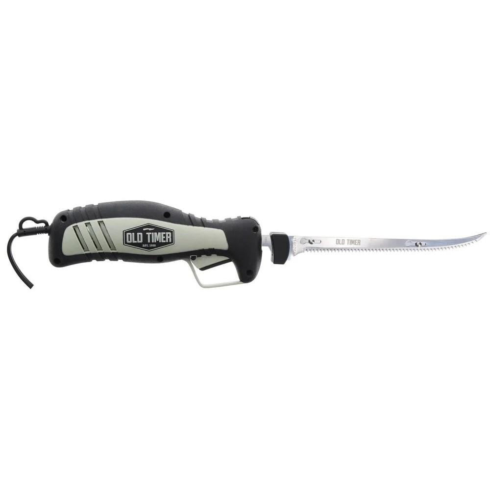 Old Timer 110 Volt Electric Fillet Knife 8″ Blade Black and Grey