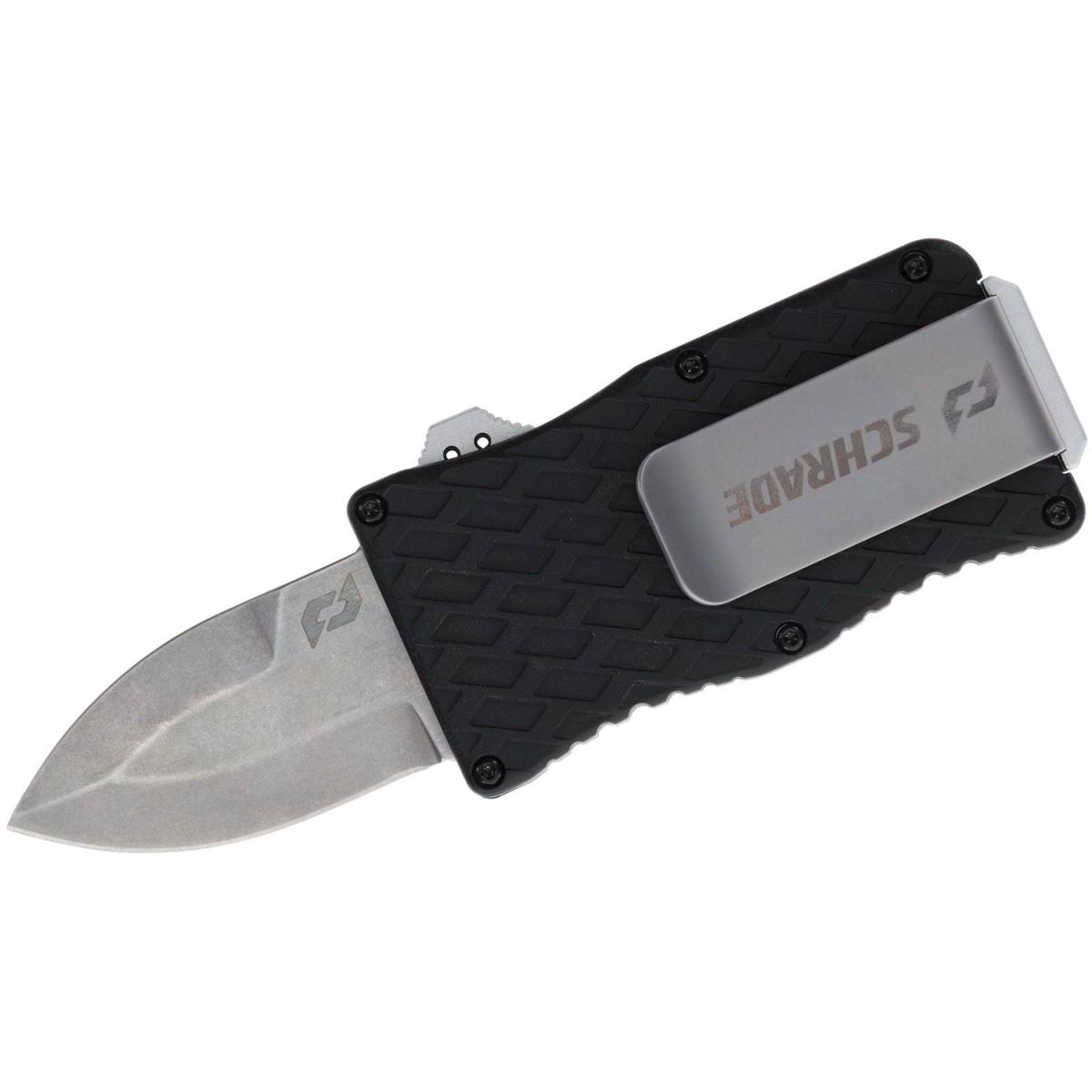 Schrade Uproar Tactical Mini D/A OTF Knife 1 9/10″ Blade Black