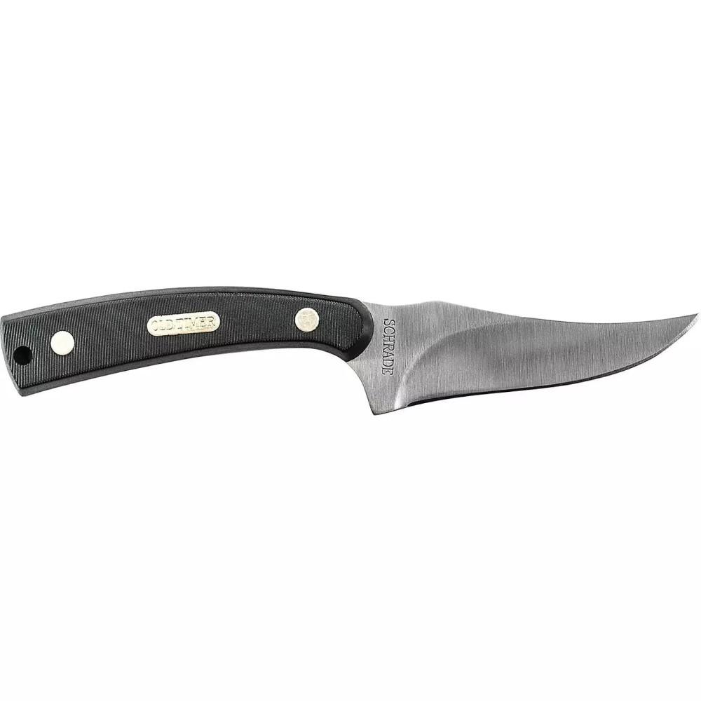 Old Timer Sharpfinger Knife Full Tang 3 3/10″ Fixed Blade Black