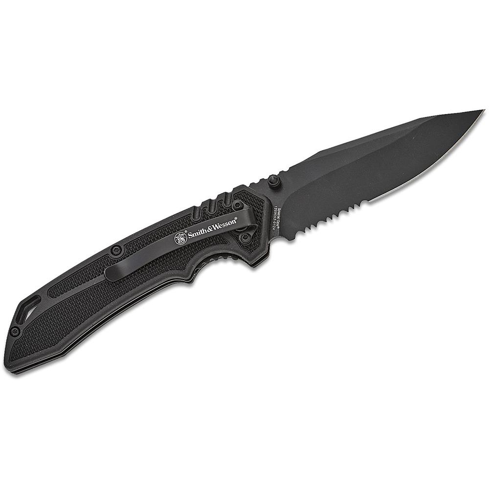 Smith & Wesson Special Ops Folding Knife 3.5″ Clip Point Blade Black