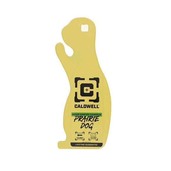 Caldwell AR500 1/4” Rimfire/Handgun Prairie Dog Target Yellow