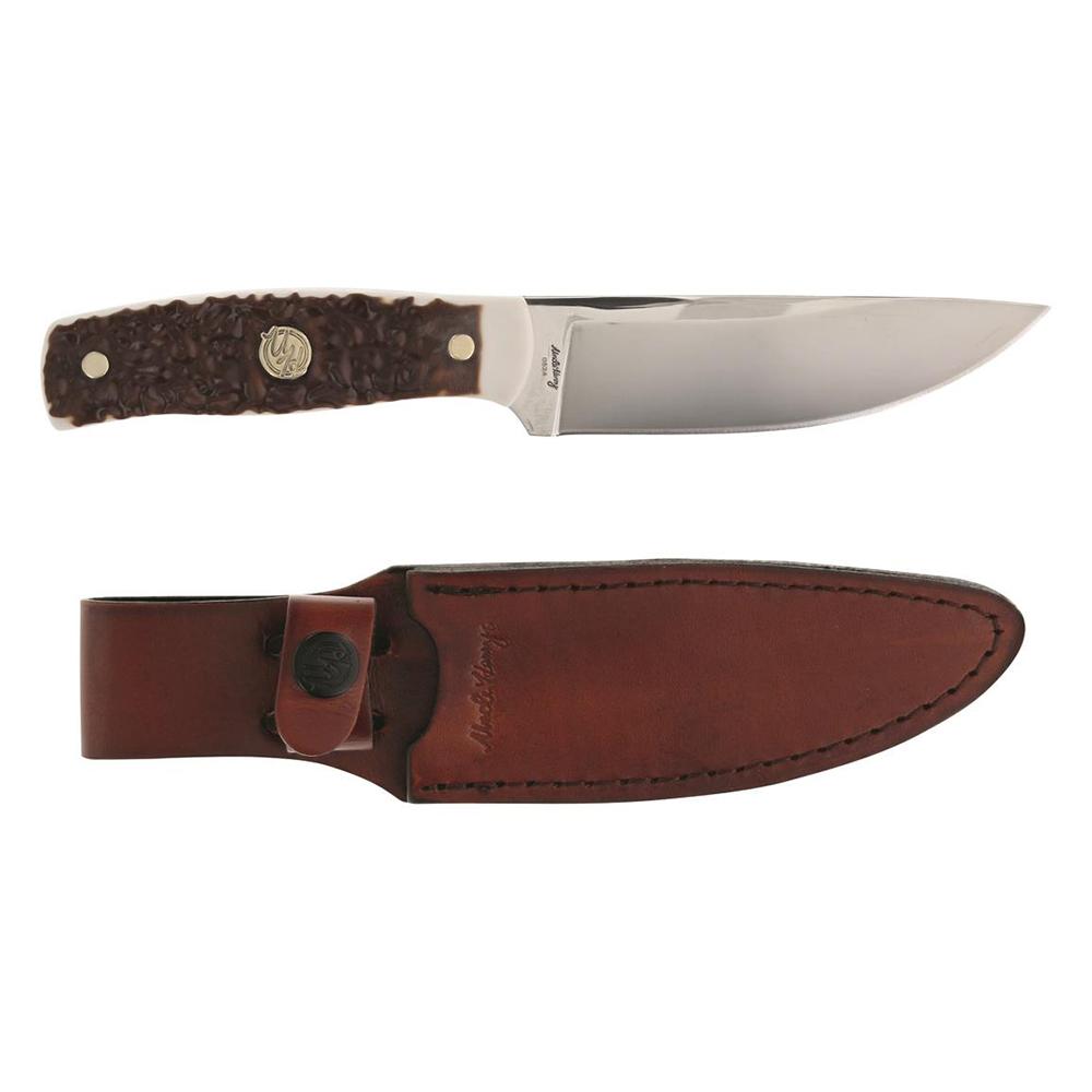 Uncle Henry Next Gen 191UH Fixed Knife 4-3/5″ Bowie Blade Staglon Clamshell