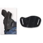 Bulldog Molded Leather Belt Slide Holster for Most Small Frame Revolvers with 2-4″ Barrels Black RH