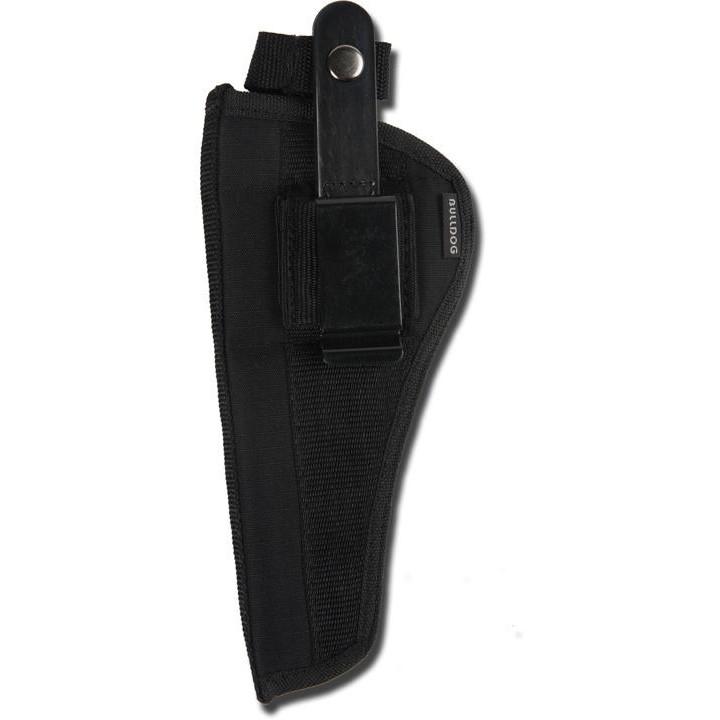 Bulldog Extreme Handgun Holster with Belt Loop and Clip for Small Frame Revolvers with 2-2.5″ Barrels Black Ambi