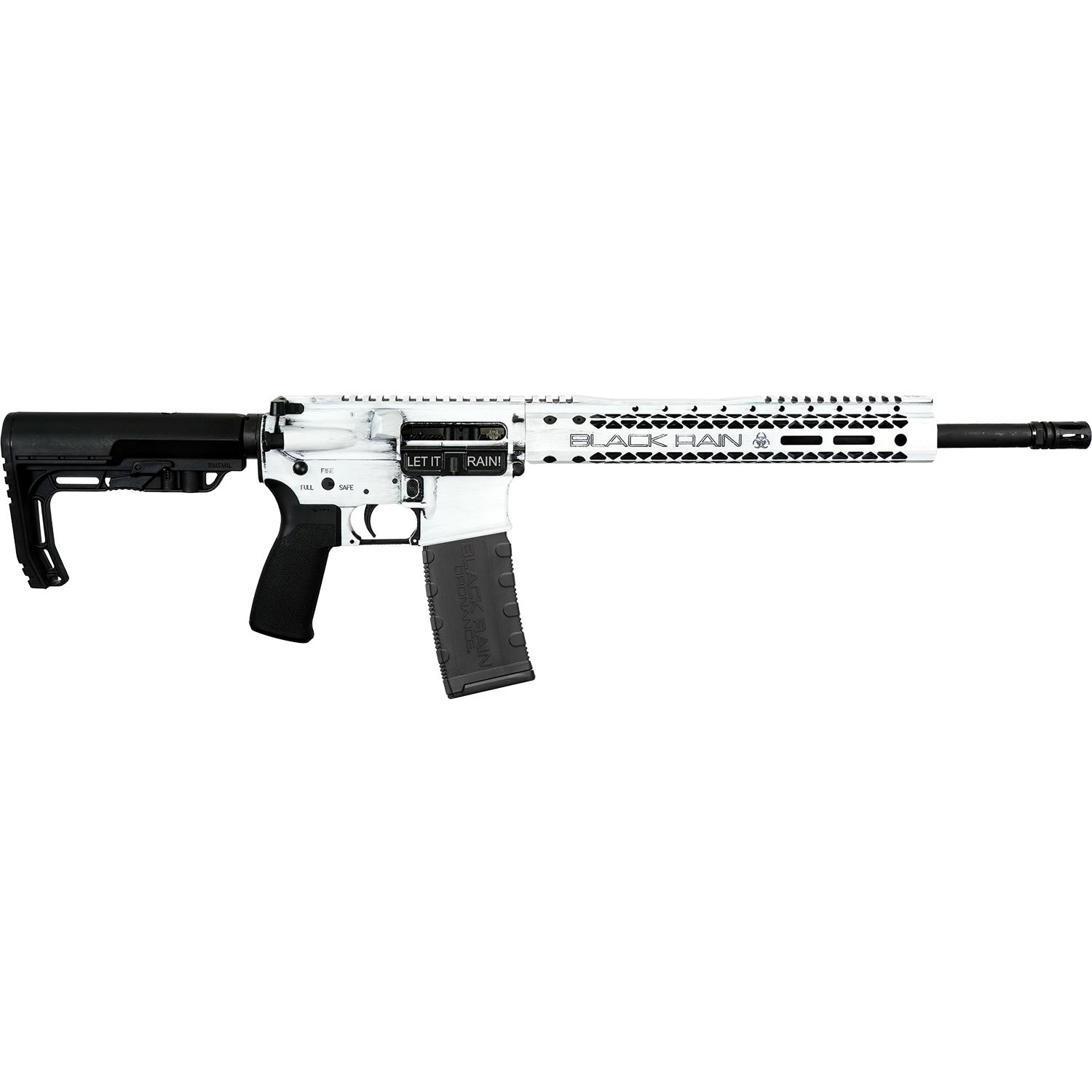 Black Rain Ordnance Spec+ Fusion Rifle 5.56mm 30rd Magazine 16″ Barrel White Battleworn Finish