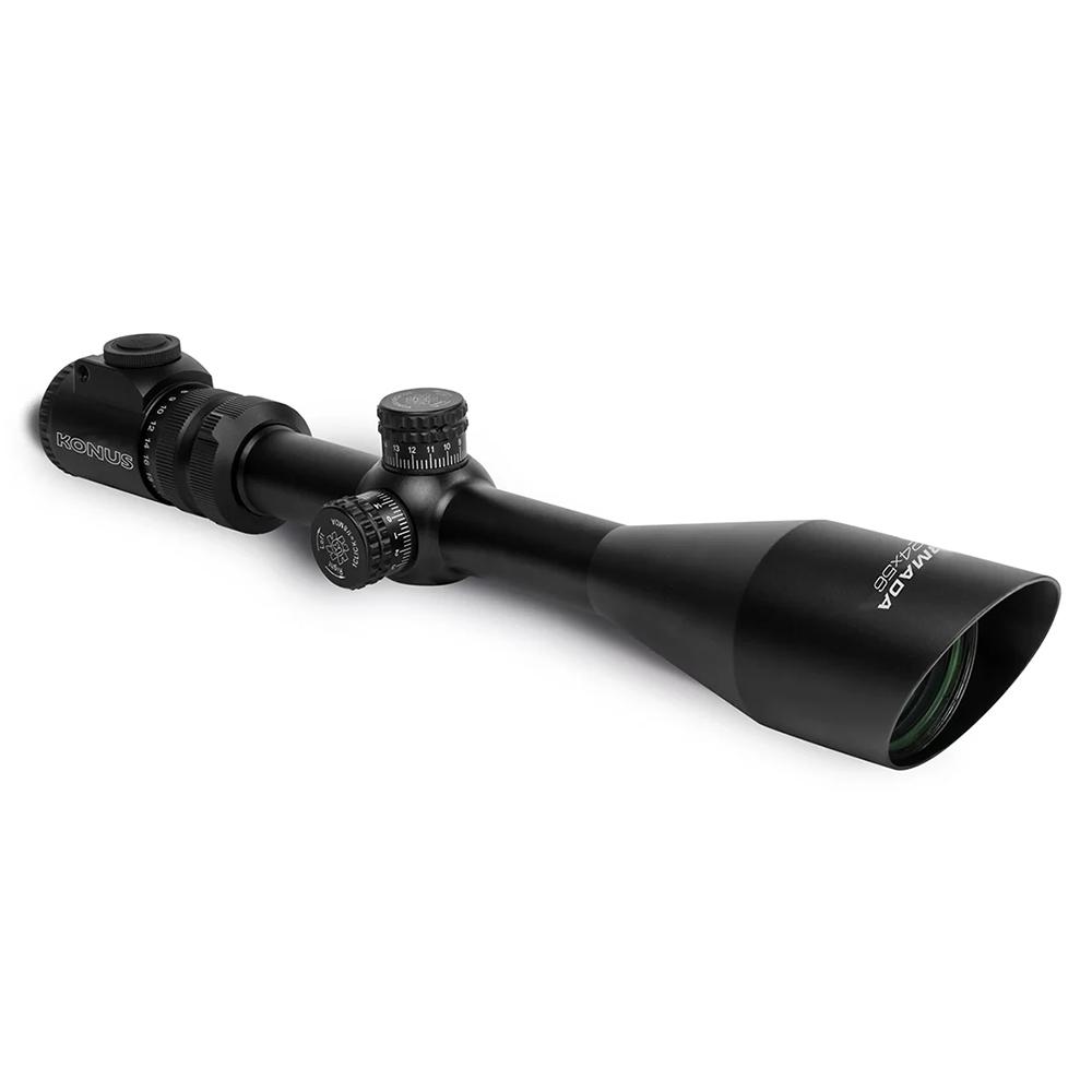 Konus Armada Rifle Scope 6x-24x56mm 30mm SFP Fine Crosshair w/Center Dot Reticle – Black