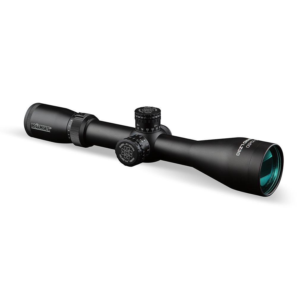 Konus Optics KonusPro LZ30 Rifle Scope – 50mm 2.5-10x50mm with engraved/Illum. 30/30 reticle