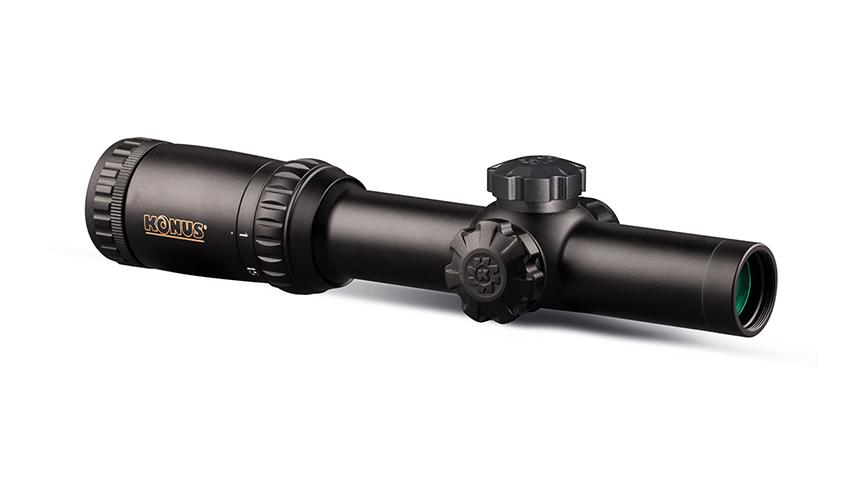 Konus KONUSPRO M-30 Riflescope – 1x-6x24mm Illuminated Circle-Dot Reticle Black Matte