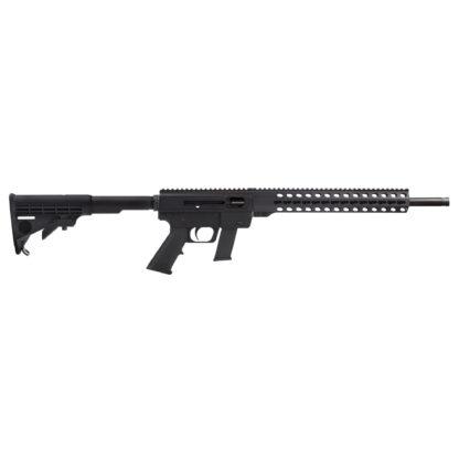 Just Right Carbine Takedown Gen3 Rifle 9mm Luger 17rd Glock Magazine 17″ Threaded Barrel Adjustable Stock
