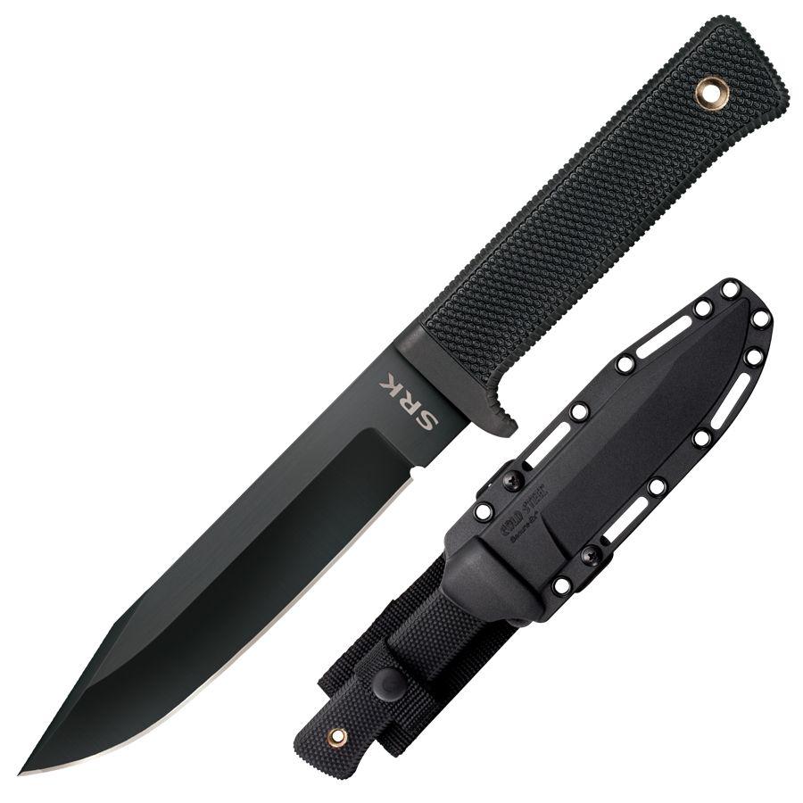Cold Steel SRK Search Rescue Fixed Blade Tactical Knife – 6″ Blade Black SK-5)