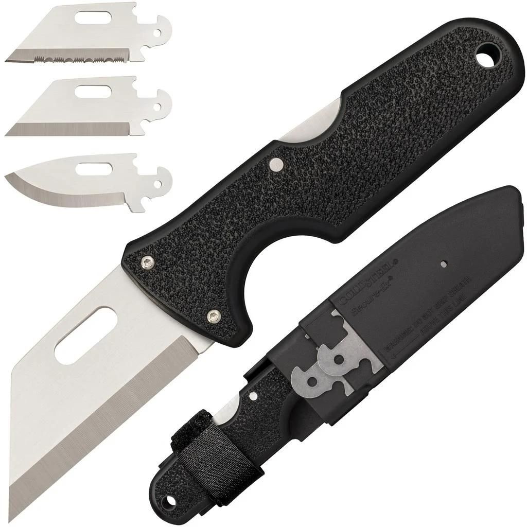 Cold Steel Click-N-Cut Exchangeable Blade Knife Black BDS – 2-1/2″ Blade Satin