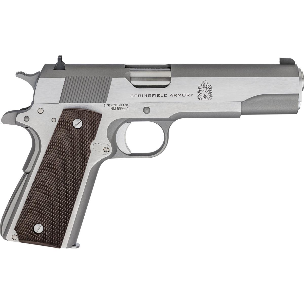 Springfield Armory 1911 Defender Mil-Spec 45 ACP Handgun 7rd Magazine 5″ Barrel Stainless