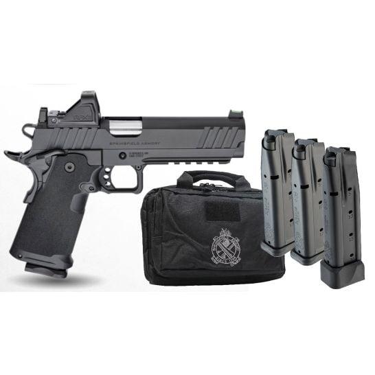 Springfield Gear Pac DS Prodigy AOS Handgun 9mm Luger 20(1)&17(3)rd Magazines 5″ Barrel Green Dot & Bag Fiber Front