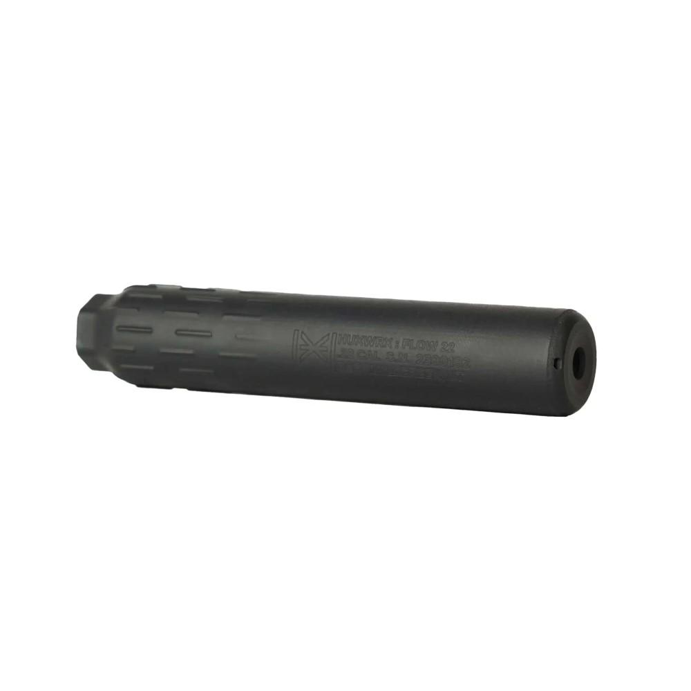 Huxwrx Flow 22 Ti Handgun Suppressor 22 LR 1/2×28 Black