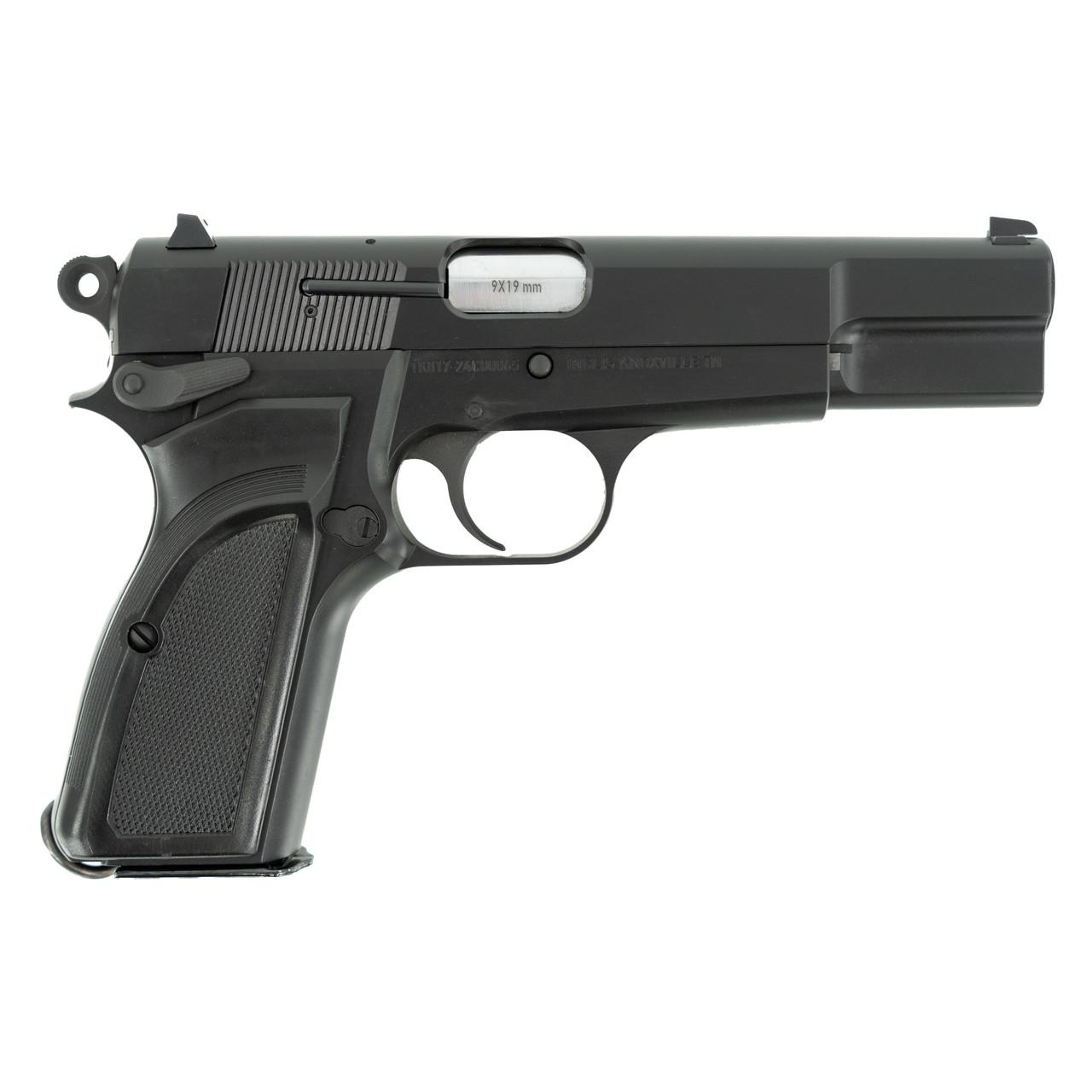 SDS Imports Inglis L9A1 Hi-Power Handgun 9mm Luger 15rd Magazines(2) 4.7” Barrel Black Chromate Finish