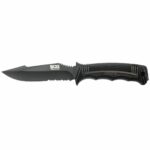 SOG SEAL Strike Knife 4.9″ Partially Serrated Blade Black