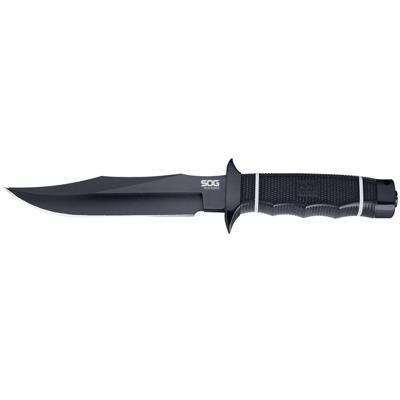 SOG Tech Bowie Knife 6.4″ Blade Black