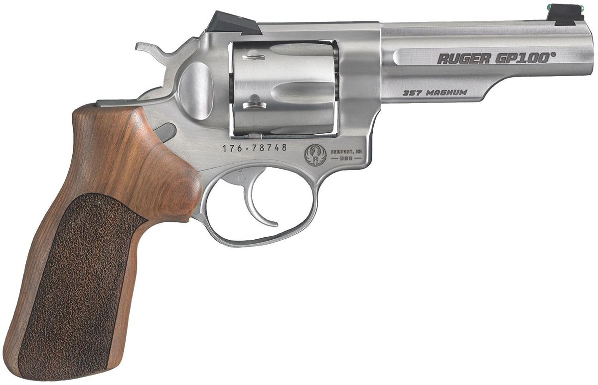 GP100 MATCH CHAMPION 357 MAG DA 4.2″ BBL STS FIXED REAR SIGHT