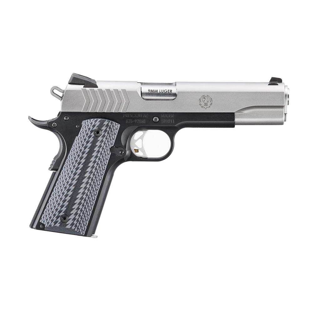 Ruger SR1911 Handgun 9mm Luger 9rd Magazine 5″ Barrel SS Slide/Black Frame