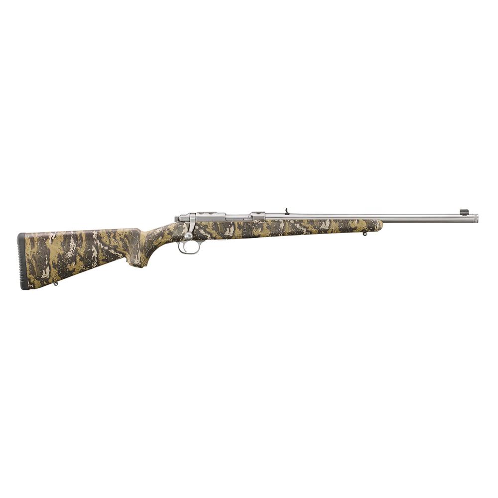 Ruger 77/357 Rifle .357 Mag 5rd Capacity 18.50″ Stainless Steel Barrel Desolve Bare Reduced Camo Synthetic Stock
