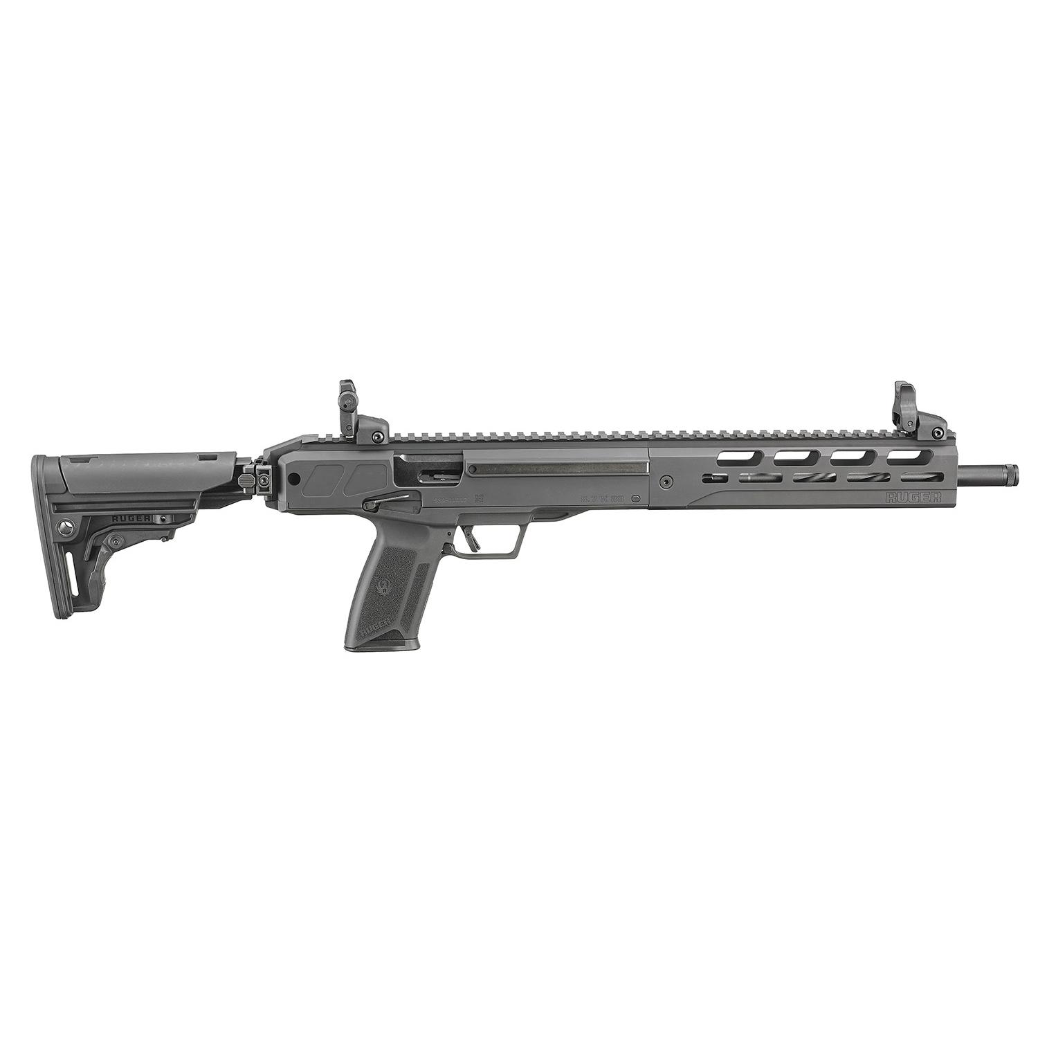 Ruger LC Carbine Autoloading Rifle 5.7x28mm 20rd Magazine 16.25″ Barrel Black Folding Stock