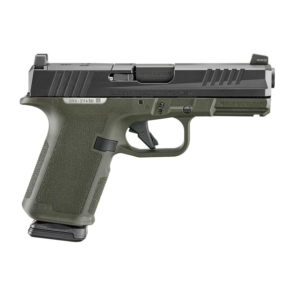 Ruger RXM Handgun 9mm Luger 15rd Magazines(2) 4″ Barrel ODG Poly Frame Front Night Sight