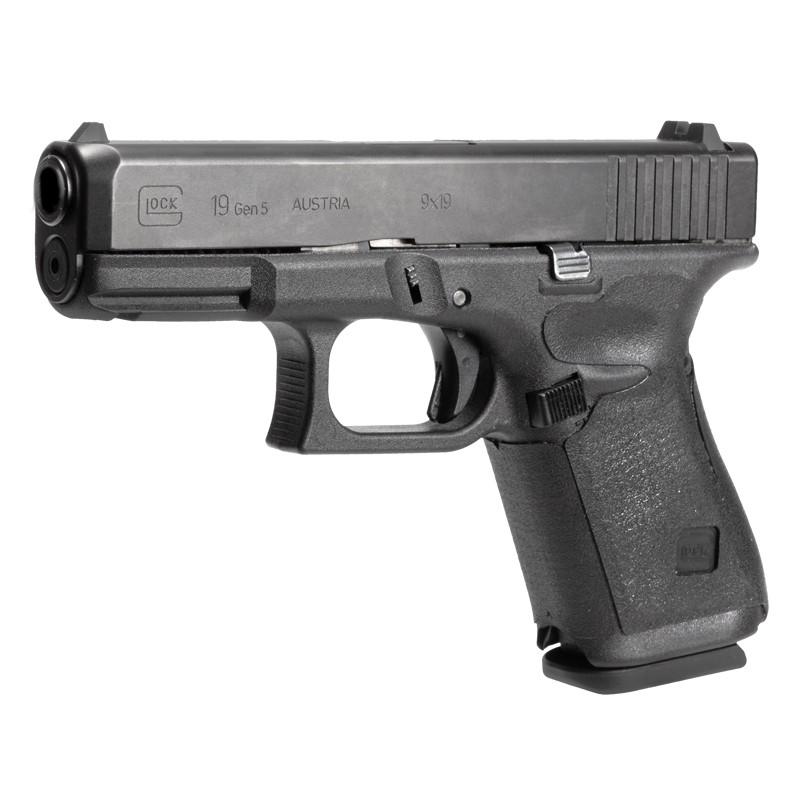 Hogue Wrapter Rubber Adhesive Grip for Glock Gen 5 Models 19 19MOS 44 – Black