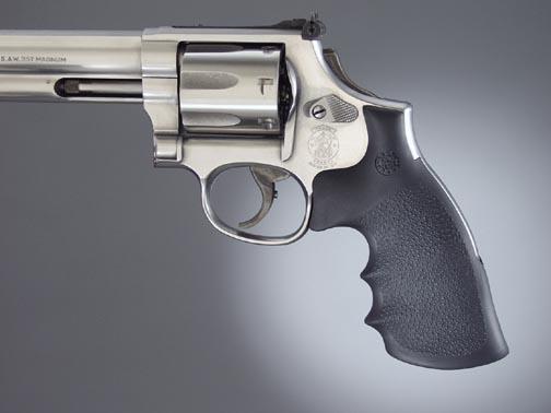 Hogue S&W K/L Convertion Kit – Round to Square Butt – Rubber Monogrip
