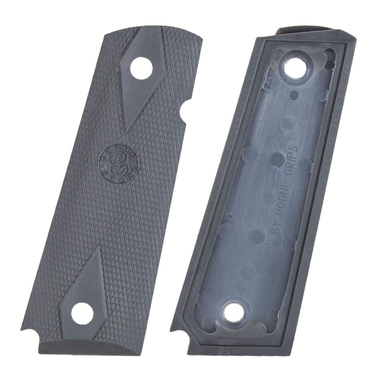 Hogue Colt Government Grips .45 1911 Rubber Grips Panels Checkered – Pewter