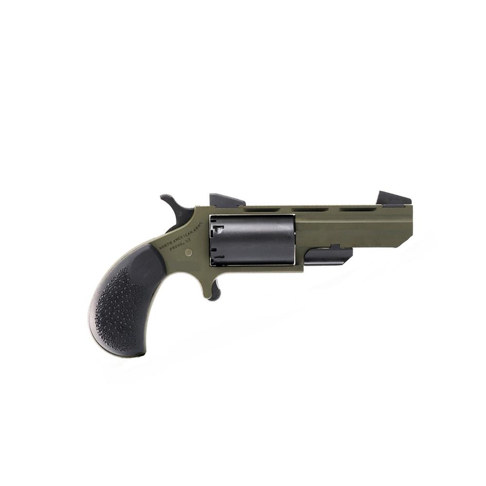 NAA Green Huntsman Handgun .22 WMR 5rd Capacity 2″ Barrel OD Green/Black