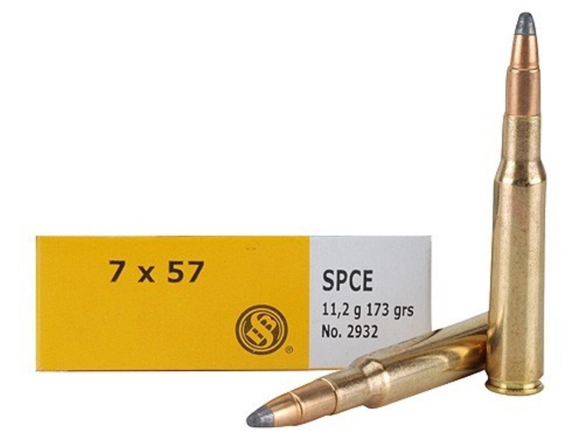 Sellier & Bellot Rifle Ammunition 7x57mm 173 gr SPCE 725 fps – 20/box