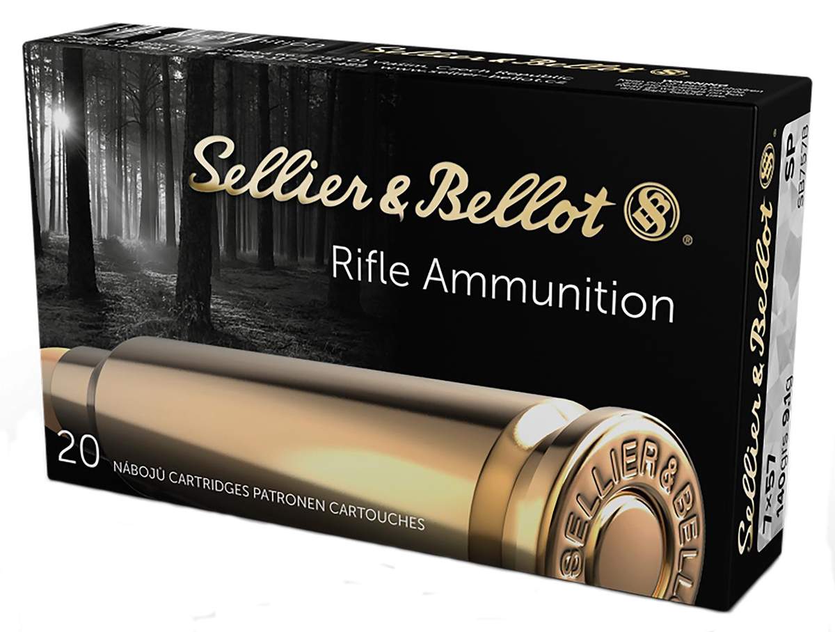 Sellier & Bellot Rifle Ammunition 7x57mm 140 gr SP 2651 fps – 20/box