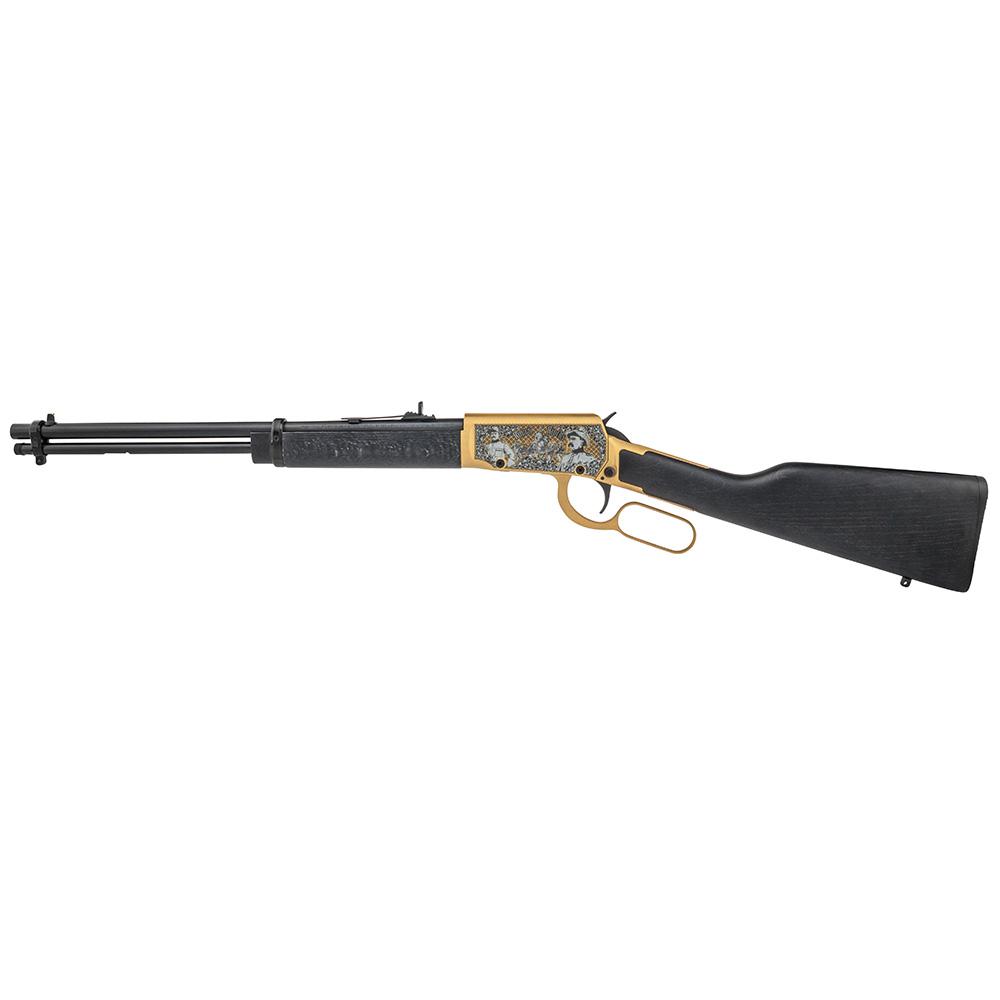 Rossi Rio Bravo Rough Riders/ Theodore Roosevelt Engraved PVD Gold Rifle .22 LR 15rd Capacity 18′ Barrel Wood Stock