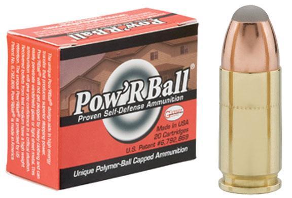 Glaser Pow’RBall Handgun Ammunition  9mm Luger (+P) 100 gr JHP 1475 fps 20/box