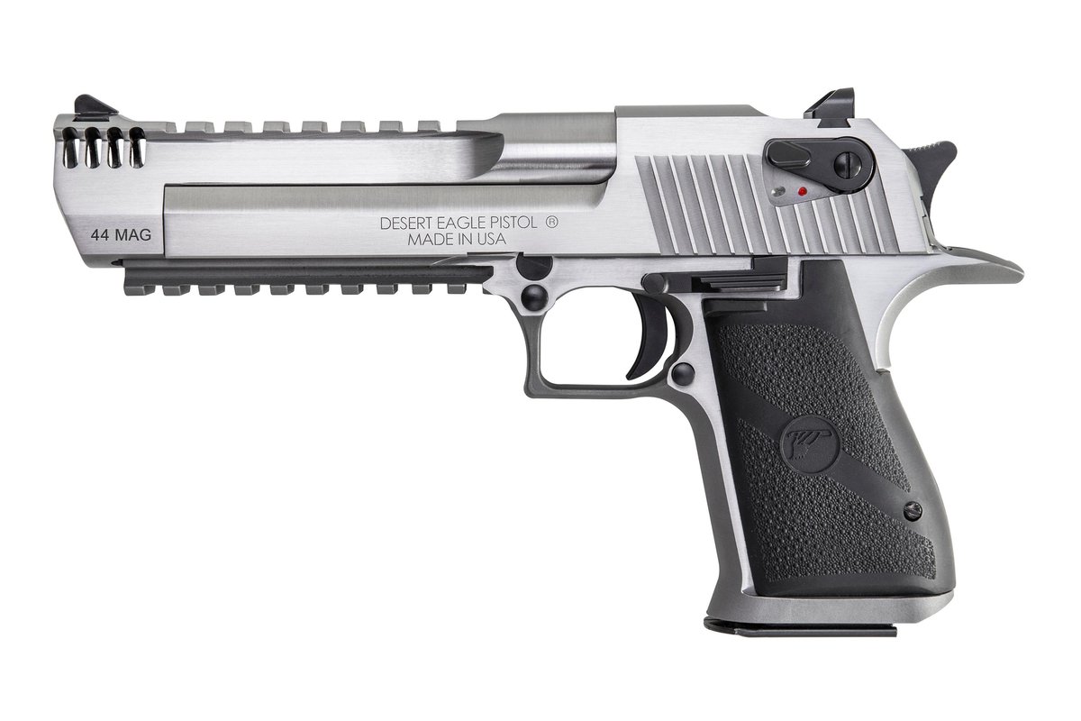 DESERT EAGLE .44 MAG MARK XIX 6″ SS INTEGRAL MUZZLE BRAKE BLK APPT