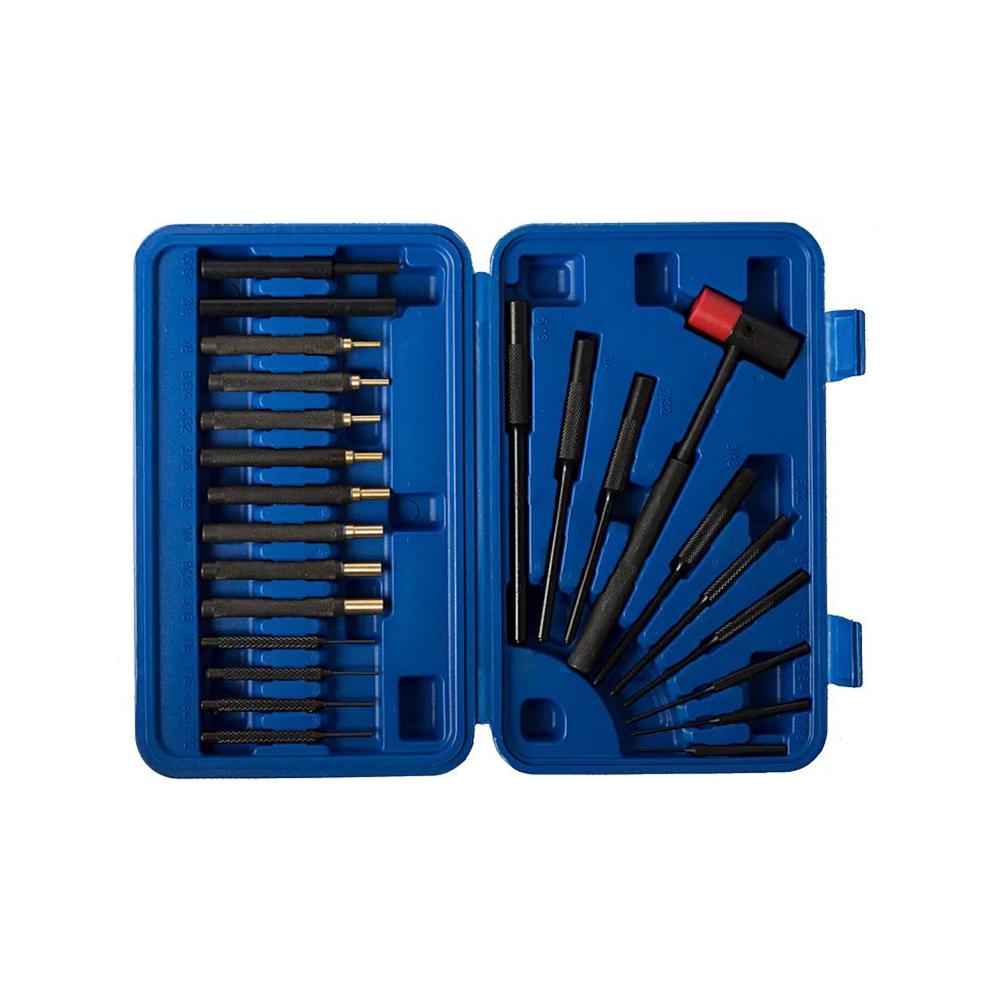 Dac Tech Gunmaster Brass & Steel Drive Pin and Roll Punch Set – 24 pc