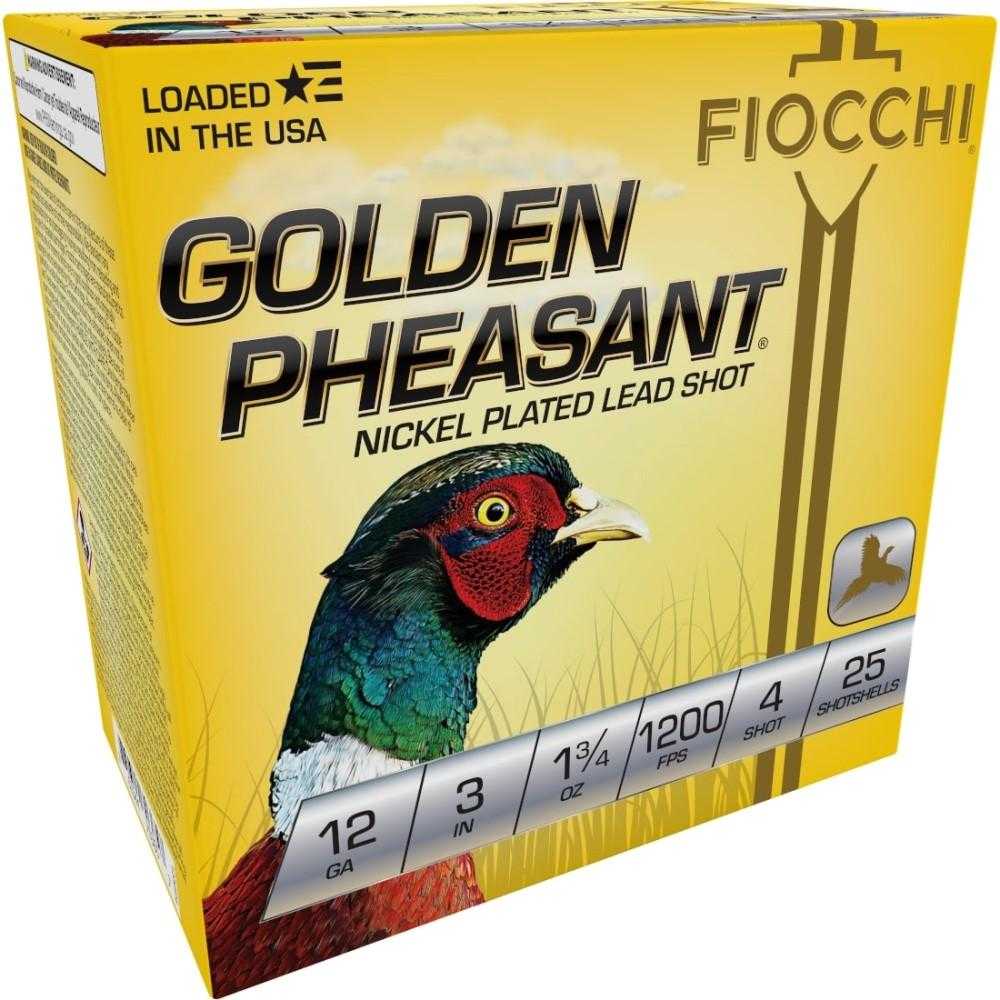GOLDEN PHEASANT NP 12ga 3″ 1 3/4oz #4 1200fps 25RD