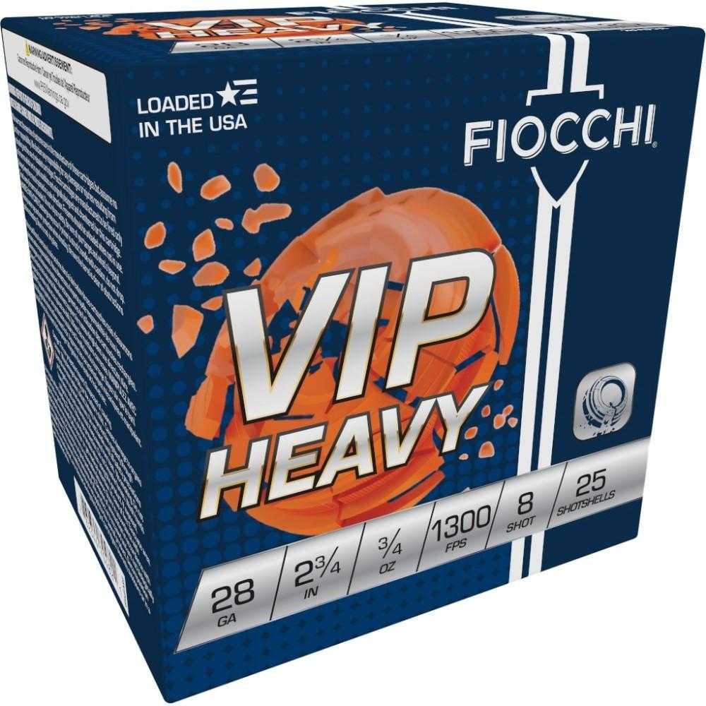 Fiocchi Exacta VIP Shotshells 28ga 2-3/4″ 3/4oz 1300 fps #8 25/ct