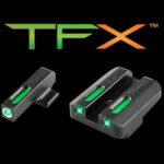 Truglo TFX Tritium-Fiber-Optic Day/Night Sights Fits FNH FNP-40 FNX-40 FNS-40 (Including Compact) – White Outline Front/Rear Green