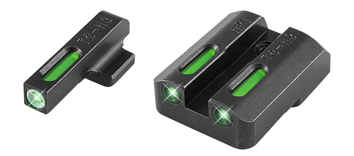 Truglo TFX Tritium Fiber-Optic Handgun Day/Night Sights Fits H&K VP9 VP40 P30 P30SK P30L 45 & 45 TACTICAL (including Compact) – White Outline Fr